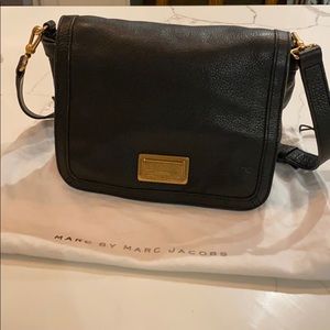 Marc by Marc Jacobs Black & Gold Leather Crossbody